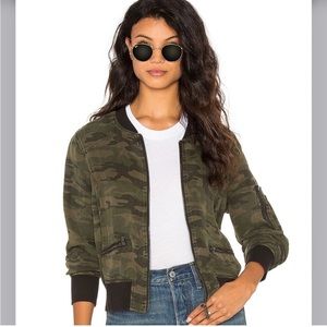 Sanctuary Camo Bomber Jacket